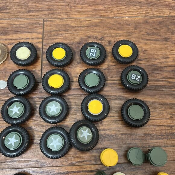 Fisher Price CONSTRUX Parts Lot Of TIRE And Wheel Parts - Picture 3 of 5